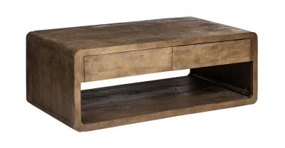 brown wood coffee table