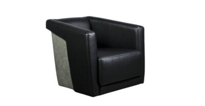 Tulip Leather Swivel Chair