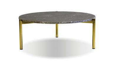 metal marble round coffee table