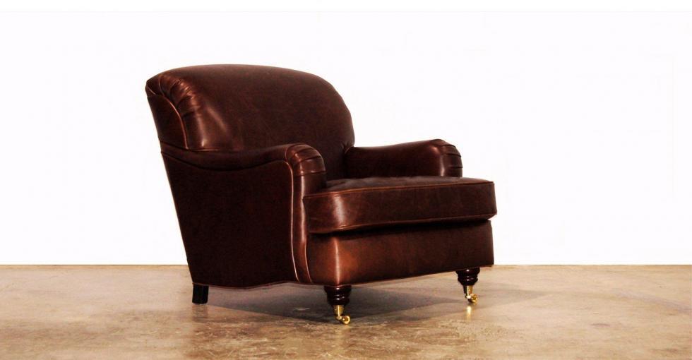 Birkshire Leather Chair Side View
