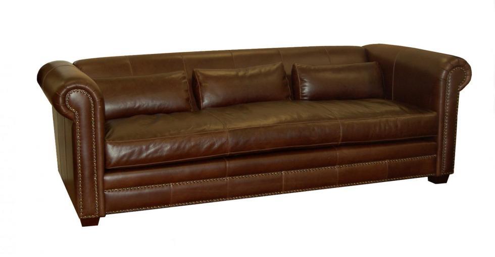 Brown Leather Sofa