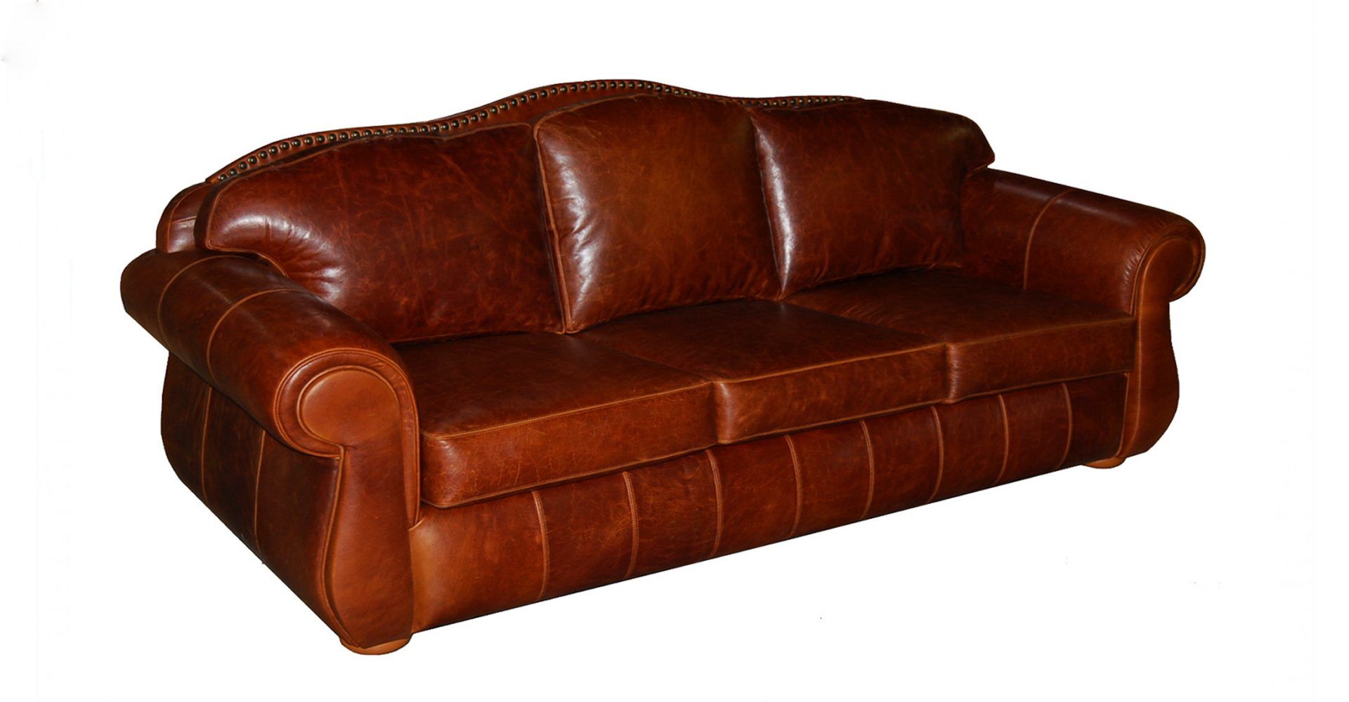 haciena brown leather sofa