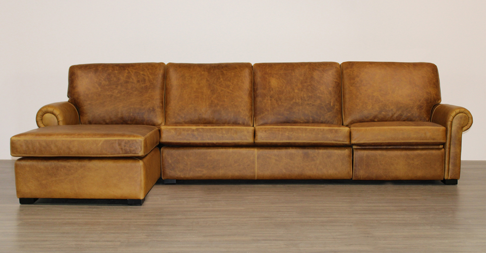 Diana Leather Recliner Sectional