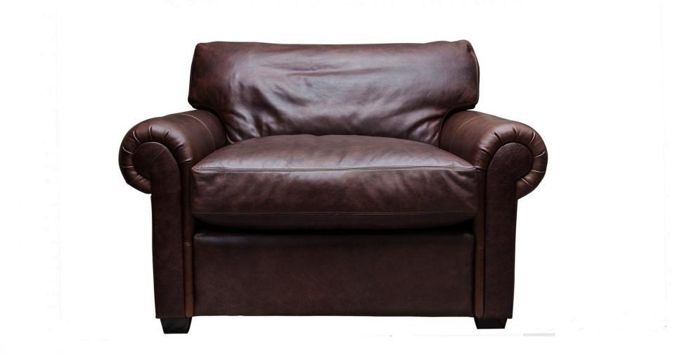 Brown Oversize Leather Chair