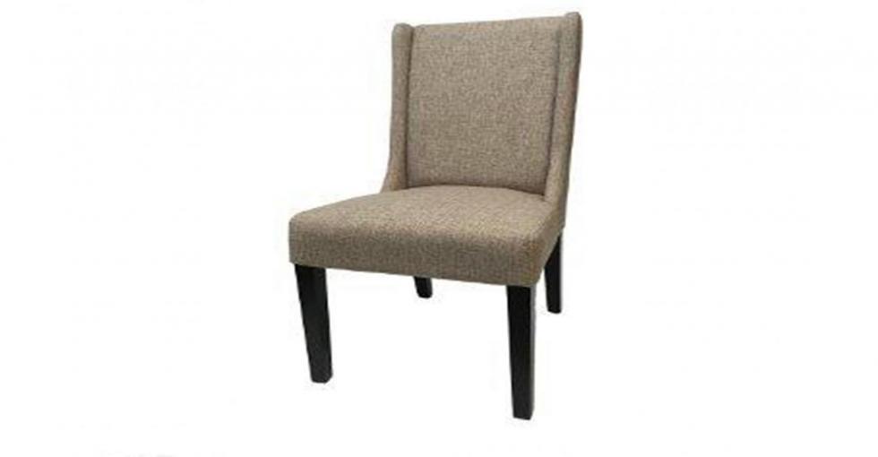 fabric plain back dining chair
