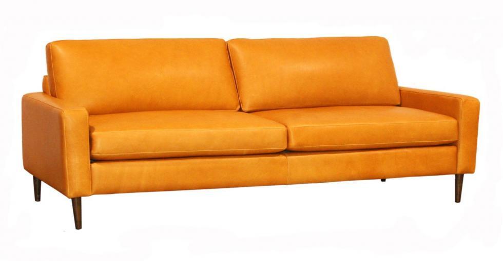 Yellow Leather Sofa