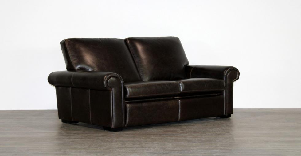 brown leather recliner condo sofa