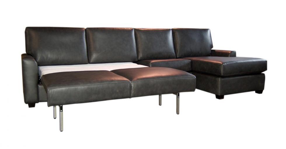 Stockholm Leather Sectional Sleeper Sofa