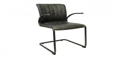slate leather dining chair
