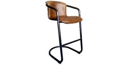 whisky leather counter stool