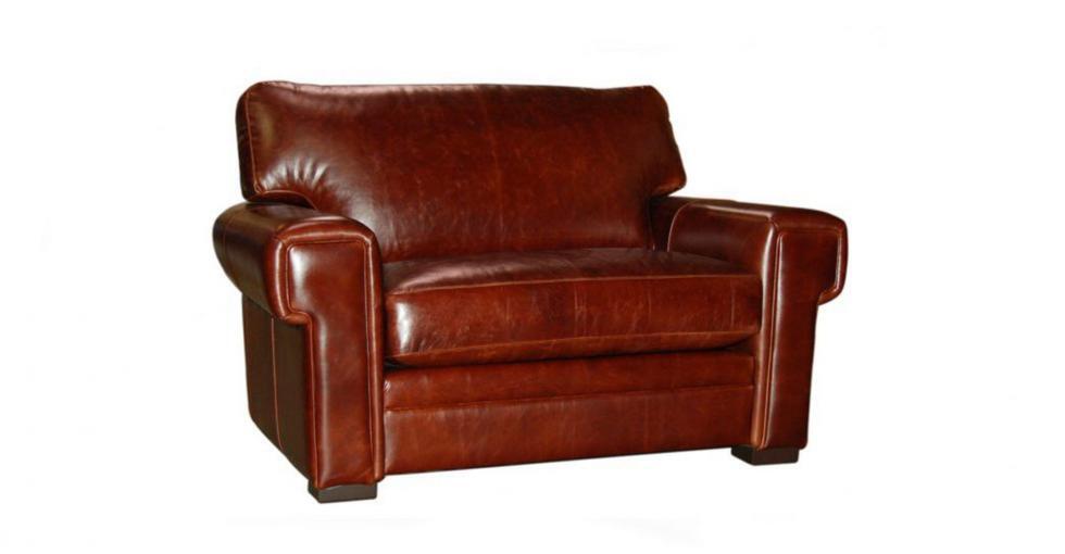 Brown Oversize Leather Chair