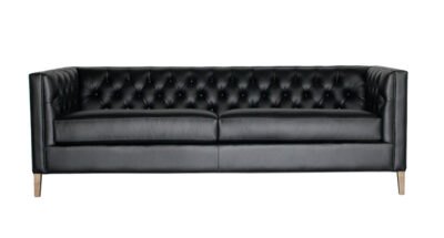 Everleigh Tufted Leather Sofa
