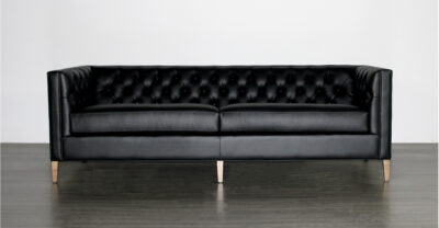 Everleigh Tufted Leather Sofa