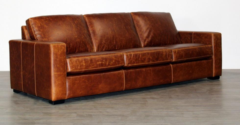 maxwell leather sofa replica