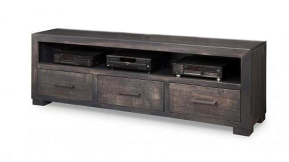 Steel City Media Console Raw Home Furnishings by Rawhide