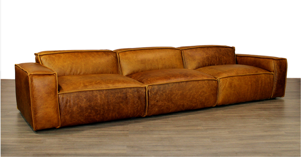 Low lounge Modular Leather Sofa