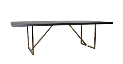 Bridge Table with Metal Base