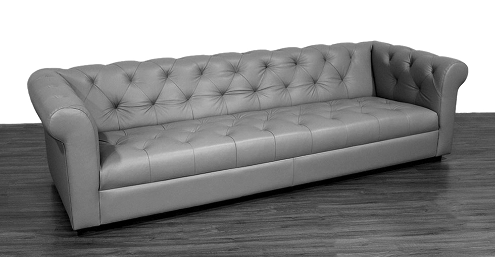 Seville Leather Tufted Sofa